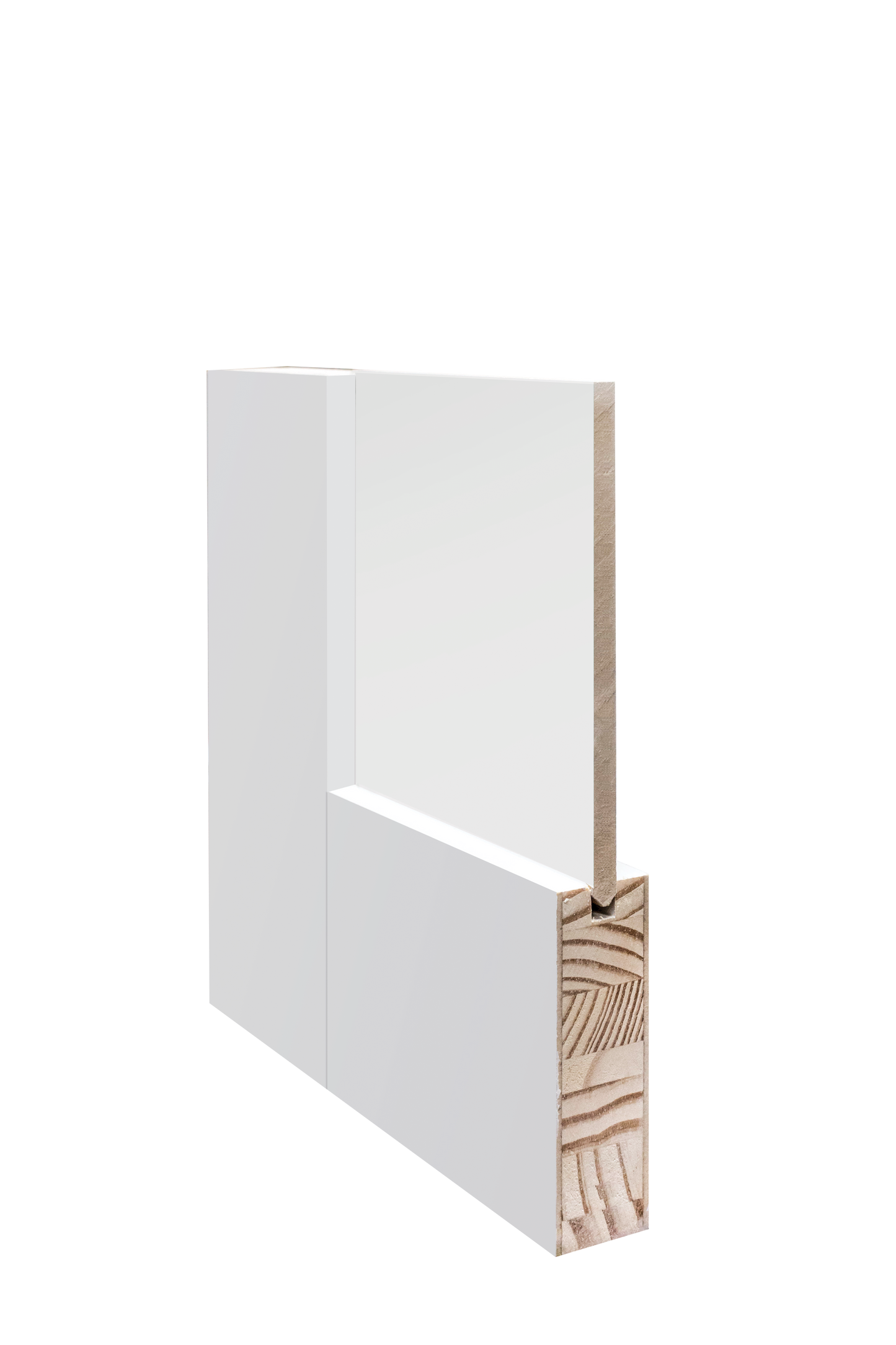 3 Panel Shaker Sticking Bifold Wood Door