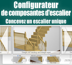 Configurateur de composantes d'escalier - Concevez un escalier unique