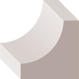 00106, Primed Finger Joint Pine, Cove - Alexandria Moulding