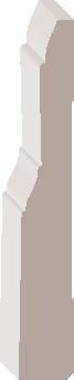 00735, Primed Finger Joint Pine, Baseboard - Alexandria Moulding