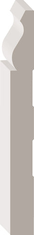 7163E, Primed MDF, Baseboard - Alexandria Moulding