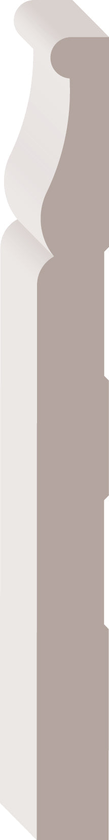 92133, Primed MDF, Baseboard - Alexandria Moulding