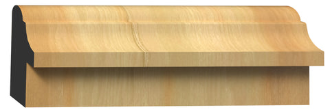 BAC-121, Poplar, Back Band - Alexandria Moulding