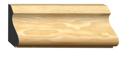 BAS-100, Poplar, Base Cap - Alexandria Moulding