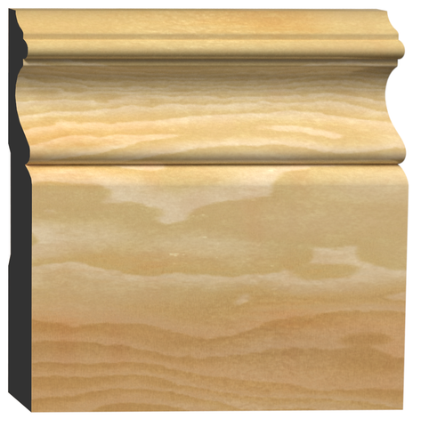 BAS-503, Primed Finger Joint Poplar, Baseboard - Alexandria Moulding