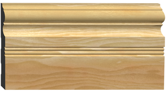 BAS-702, Poplar, Baseboard - Alexandria Moulding