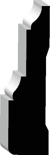 CAS-219, Primed Finger Joint Poplar, Casing - Alexandria Moulding