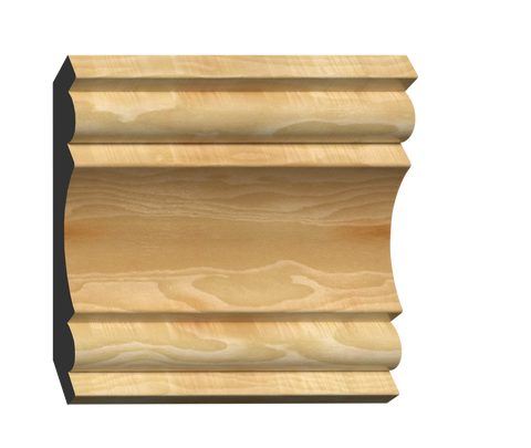 CRO-501, Finger Joint Pine Poplar, Crown - Alexandria Moulding