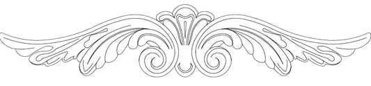 F0319, White Wood, Decorative Moulding - Alexandria Moulding