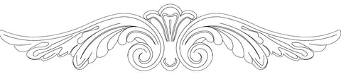 F0319, White Wood, Decorative Moulding - Alexandria Moulding