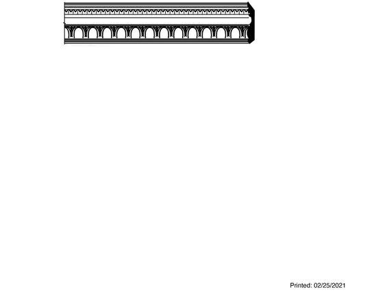 F0588, White Wood, Crown - Alexandria Moulding