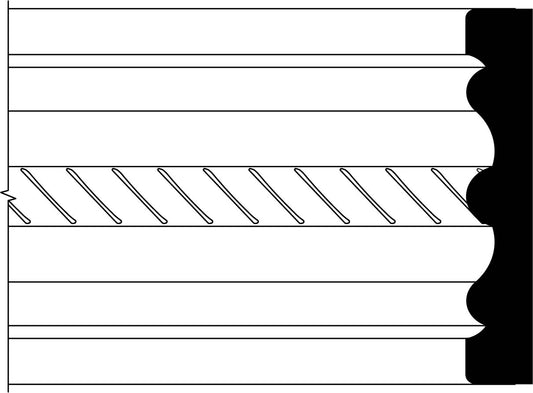 F0713, White Wood, Casing - Alexandria Moulding