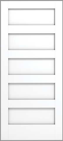 5 Panel Shaker Wood Door, Primed, Doors - Alexandria Moulding