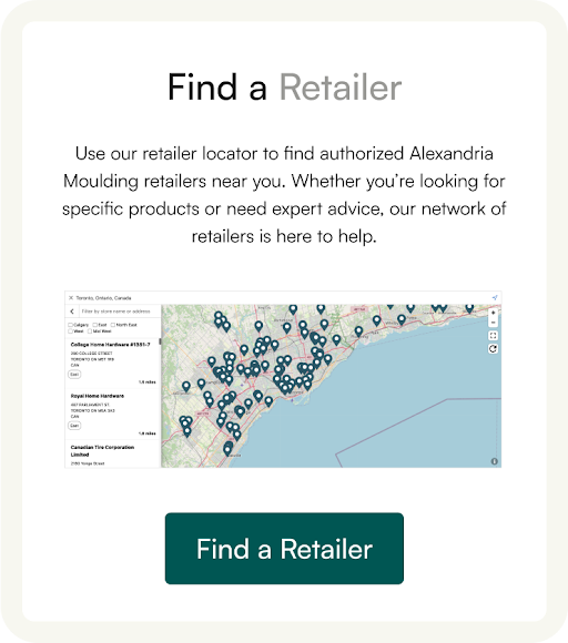 Find a Retailer Near You! - Alexandria Moulding